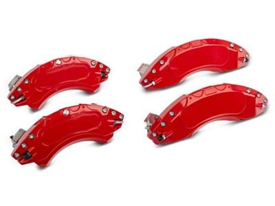 Proven Ground Brake Caliper Covers; Red; Front and Rear (15-20 F-150 w/ Electric Parking Brake)