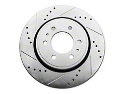 C&L Super Sport HD Cross-Drilled and Slotted Rotor; Front Driver Side (10-20 F-150)