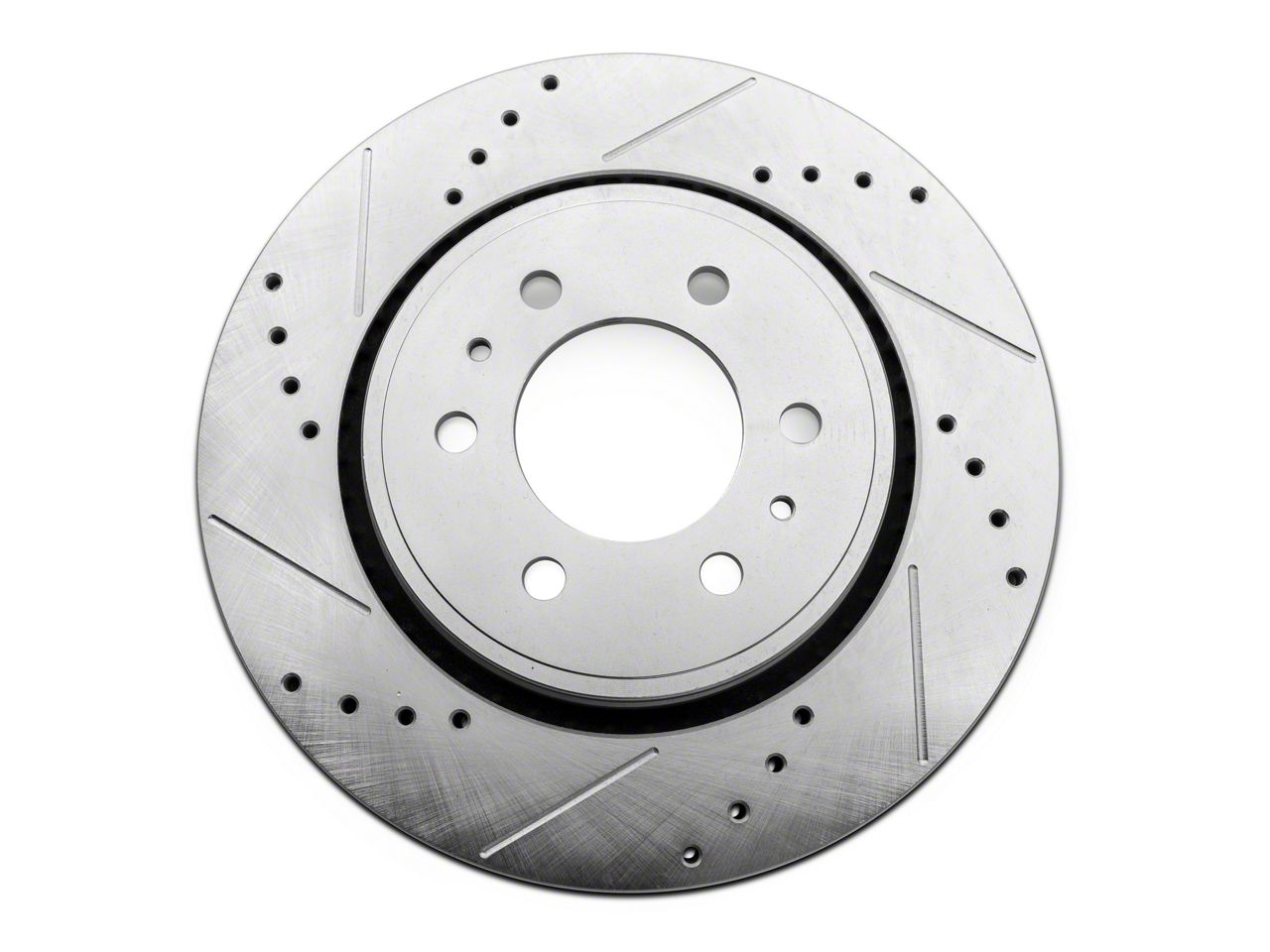 C&L F-150 Super Sport HD Cross-Drilled and Slotted Rotor; Front Driver ...