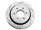 C&L Super Sport HD Cross-Drilled and Slotted Rotor; Rear Passenger Side (12-14 F-150; 15-17 F-150 w/ Manual Parking Brake)