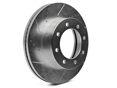 C&L Super Sport HD Cross-Drilled and Slotted 8-Lug Rotors; Front Pair (13-22 4WD F-350 Super Duty)