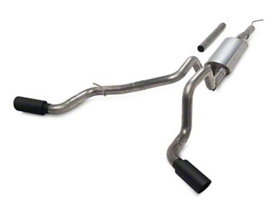 Proven Ground Dual Exhaust System with Black Tips; Side Exit (17-22 6.2L F-350 Super Duty)