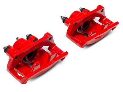 C&L Performance Rear Brake Calipers; Red (02-18 RAM 1500, Excluding SRT-10 & Mega Cab)