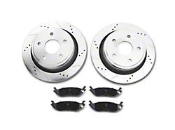C&L Super Sport HD 5-Lug Brake Rotor and Pad Kit; Rear (02-18 RAM 1500, Excluding SRT-10 & Mega Cab)