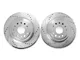 C&L Super Sport HD Cross-Drilled and Slotted Rotors; Rear Pair (19-24 RAM 1500, Excluding TRX)