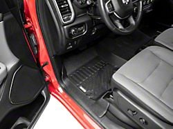 Proven Ground Precision Molded Front and Rear Floor Liners; Black (19-23 RAM 1500 Crew Cab w/o Rear Underseat Storage)