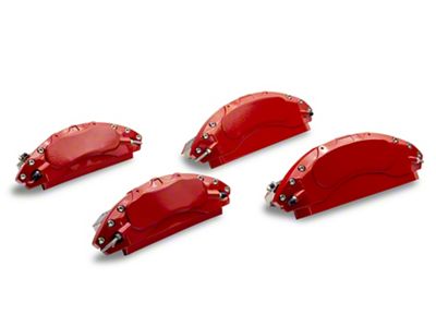 Proven Ground Brake Caliper Covers; Red; Front and Rear (19-24 RAM 1500)