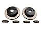 C&L OE Replacement Black Coated 6-Lug Brake Rotor and Pad Kit; Rear (14-18 Sierra 1500)
