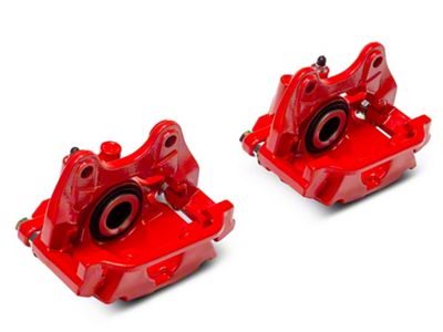 C&L Performance Rear Brake Calipers; Red (07-13 Sierra 1500 w/ Rear Disc Brakes; 14-18 Sierra 1500)