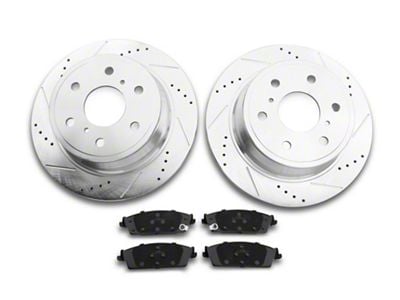 C&L Super Sport HD 6-Lug Brake Rotor and Pad Kit; Rear (14-18 Sierra 1500)