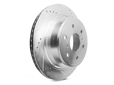 C&L Super Sport HD Cross-Drilled and Slotted 6-Lug Rotors; Rear Pair (14-18 Sierra 1500)