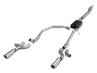 C&L Proven Ground Series Dual Exhaust System with Polished Tips; Side Exit (07-13 5.3L Sierra 1500)