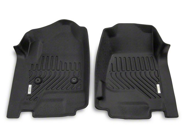 Proven Ground Precision Molded Front Floor Liners; Black (14-18 Sierra 1500 Crew Cab)
