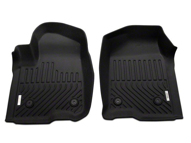 Proven Ground Precision Molded Front and Rear Floor Liners; Black (20-24 Sierra 3500 HD Crew Cab w/o Rear Seat Storage)
