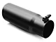 C&L Proven Ground Series Rolled End Round Exhaust Tip; 3.50-Inch; Black (Fits 3-Inch Tailpipe)
