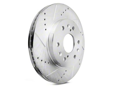 C&L Super Sport HD Cross-Drilled and Slotted 6-Lug Rotors; Front Pair (07-18 Silverado 1500)