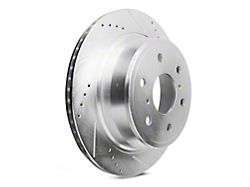 C&L Super Sport HD Cross-Drilled and Slotted 6-Lug Rotors; Rear Pair (14-18 Silverado 1500)