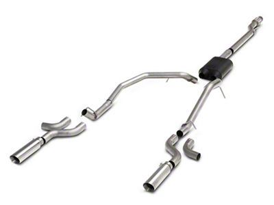 C&L Proven Ground Series Dual Exhaust System with Polished Tips; Side Exit (07-13 5.3L Silverado 1500)