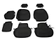 Proven Ground Neoprene Front and Rear Seat Covers; Black (14-18 Silverado 1500 Crew Cab)