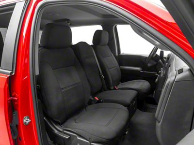 Proven Ground Neoprene Front Seat Covers; Black (19-25 Silverado 1500 w/ Front Bench Seat)