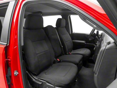 Proven Ground Neoprene Front Seat Covers; Black (19-24 Silverado 1500 w/ Front Bench Seat)