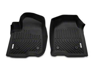 Proven Ground Precision Molded Front and Rear Floor Liners; Black (19-25 Silverado 1500 Crew Cab w/ Rear Seat Storage)