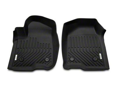 Proven Ground Precision Molded Front and Rear Floor Liners; Black (19-24 Silverado 1500 Crew Cab w/ Rear Seat Storage)