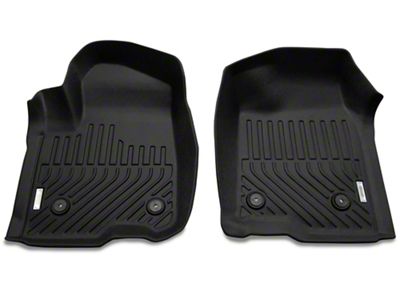 Proven Ground Precision Molded Front and Rear Floor Liners; Black (19-25 Silverado 1500 Double Cab w/ Rear Seat Storage)