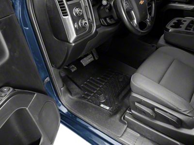 Proven Ground Precision Molded Front Floor Liners; Black (14-18 Silverado 1500 Crew Cab)