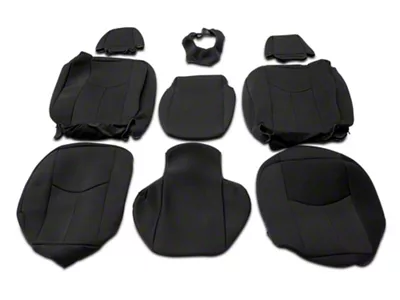 Proven Ground Premium Neoprene Front Seat Covers; Black (99-06 Silverado 1500 Regular Cab, Extended Cab)