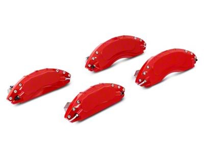 Proven Ground Brake Caliper Covers; Red; Front and Rear (14-18 Silverado 1500)