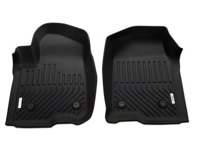 Proven Ground Precision Molded Front and Rear Floor Liners; Black (20-25 Silverado 3500 HD Crew Cab w/o Rear Seat Storage)