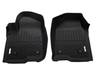 Proven Ground Precision Molded Front and Rear Floor Liners; Black (20-24 Silverado 3500 HD Crew Cab w/o Rear Seat Storage)