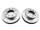 C&L Super Sport HD Cross-Drilled and Slotted 8-Lug Rotors; Front Pair (13-22 4WD F-250 Super Duty)
