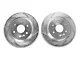 C&L Super Sport HD Cross-Drilled and Slotted 6-Lug Rotors; Rear Pair (21-24 Tahoe)