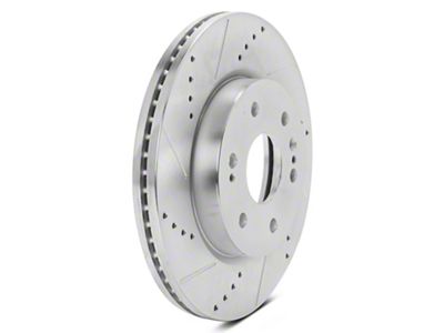 C&L Super Sport HD Cross-Drilled and Slotted 6-Lug Rotors; Front Pair (21-24 Yukon)