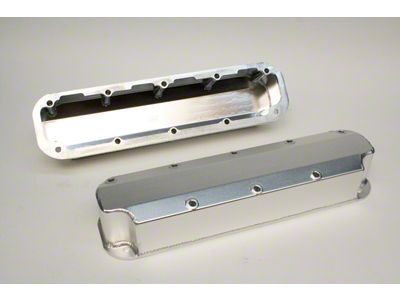 PRW Power Fabricated Aluminum Valve Cover; Satin Silver (92-00 5.2L, 5.9L Dakota)