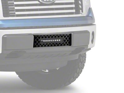 Putco Diamond Lower Bumper Grille Insert with 10-Inch Luminix Light Bar; Black (09-14 F-150, Excluding Raptor, Harley Davidson & 2011 Limited)