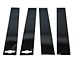 Putco Black Platinum Pillar Posts with Bowtie Logo (14-18 Silverado 1500 Double Cab, Crew Cab)