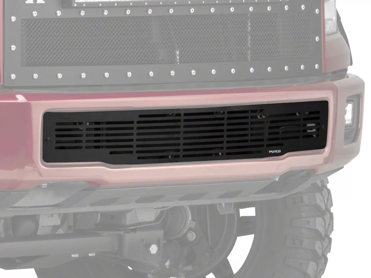 Putco Bar Design Lower Bumper Grille Insert; Black (15-17 F-150, Excluding Raptor)