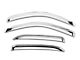Putco Element Chrome Window Visors; Channel Mount; Front and Rear (07-13 Sierra 1500 Extended Cab, Crew Cab)