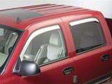 Putco Element Chrome Window Visors; Channel Mount; Front (09-18 RAM 1500 Quad Cab, Crew Cab)
