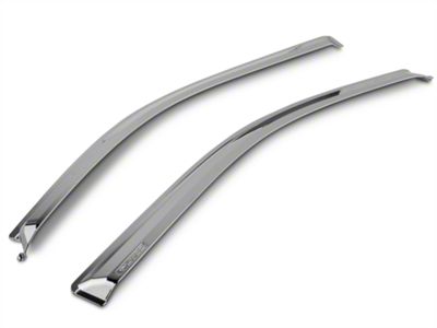Putco Element Chrome Window Visors; Front (09-14 F-150 SuperCab, SuperCrew)