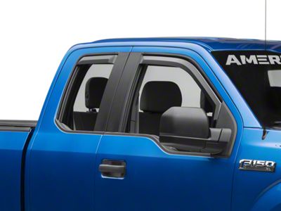 Putco Element Tinted Window Visors; Front and Rear (15-20 F-150 SuperCab, SuperCrew)