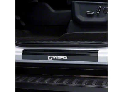 Putco Black Platinum Door Sills with F-150 Logo (21-25 F-150 SuperCrew)