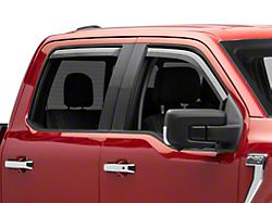 Putco Element Matte Black Window Visors; Front and Rear (21-23 F-150 SuperCrew)