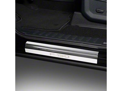 Putco Stainless Steel Door Sills with F-150 Logo (21-25 F-150 SuperCrew)
