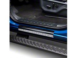 Putco Black Platinum Door Sills with Super Duty Logo (23-24 F-250 Super Duty SuperCrew)