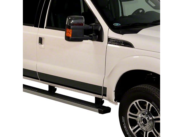 Putco Black Platinum Rocker Panels (23-24 F-250 Super Duty SuperCab w/ 6-3/4-Foot Bed)