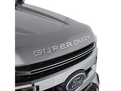 Putco Hood Letter Emblems; Stainless Steel (23-24 F-250 Super Duty)